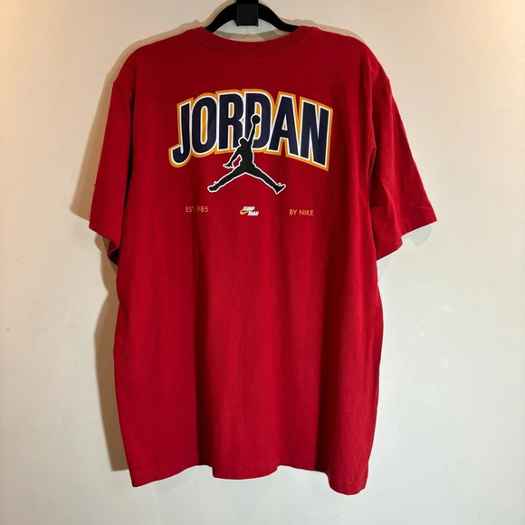 NIKE AIR JORDAN Sz XL 100% Cotton Short Sleeve  Tee T-Shirt - Picture 3 of 6